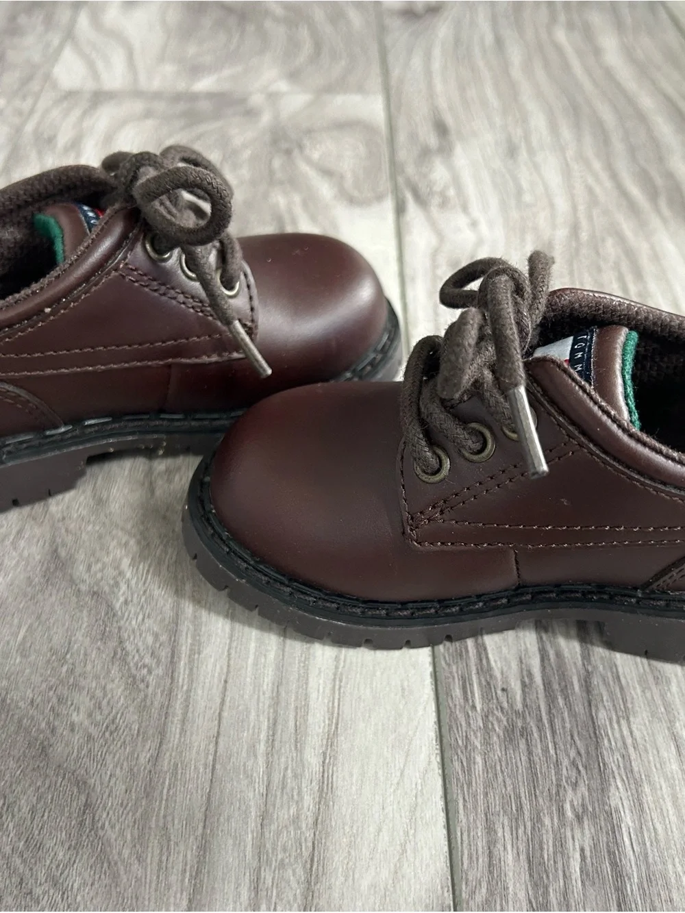 Tommy Hilfiger Toddler Boys Faux Leather Oxford Dress Shoes